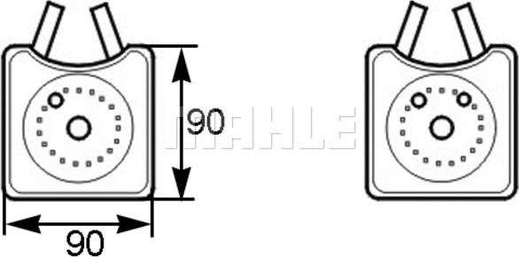 MAHLE CLC 161 000S - Radiateur d'huile cwaw.fr