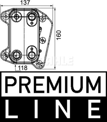 MAHLE CLC 105 000P - Radiateur d'huile cwaw.fr