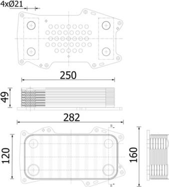 MAHLE CLC 302 000S - Radiateur d'huile cwaw.fr