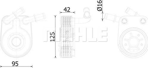 MAHLE CLC280000S - Radiateur d'huile cwaw.fr