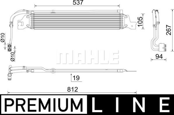 MAHLE CLC 288 000P - Radiateur d'huile de boîte automatique cwaw.fr