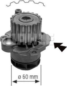 MAHLE CP 557 000S - Pompe à eau cwaw.fr