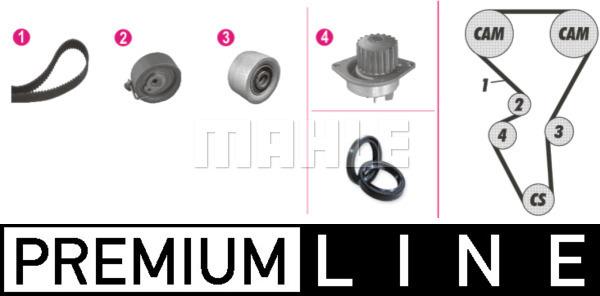 MAHLE CPK 44 000P - Pompe à eau + kit de courroie de distribution cwaw.fr