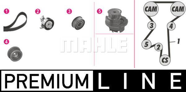 MAHLE CPK 45 000P - Pompe à eau + kit de courroie de distribution cwaw.fr