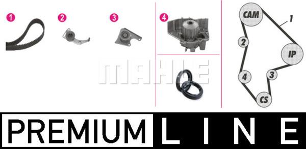 MAHLE CPK 42 000P - Pompe à eau + kit de courroie de distribution cwaw.fr