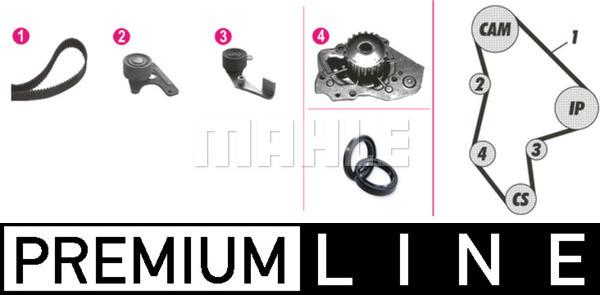 MAHLE CPK 47 000P - Pompe à eau + kit de courroie de distribution cwaw.fr