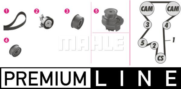 MAHLE CPK 54 000P - Pompe à eau + kit de courroie de distribution cwaw.fr