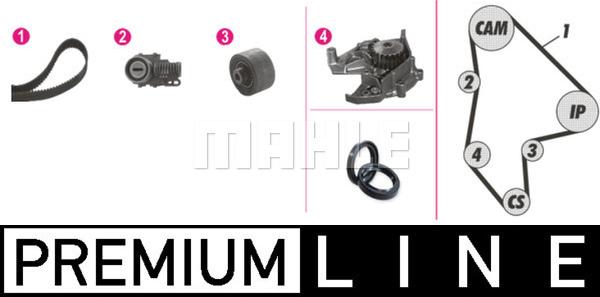 MAHLE CPK 51 000P - Pompe à eau + kit de courroie de distribution cwaw.fr