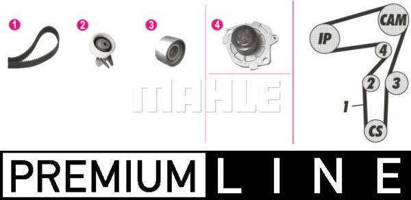 MAHLE CPK 57 000P - Pompe à eau + kit de courroie de distribution cwaw.fr