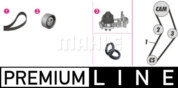 MAHLE CPK 6 000P - Pompe à eau + kit de courroie de distribution cwaw.fr