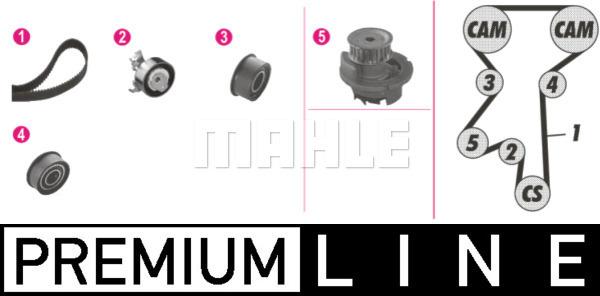 MAHLE CPK 62 000P - Pompe à eau + kit de courroie de distribution cwaw.fr