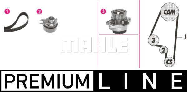 MAHLE CPK 10 000P - Pompe à eau + kit de courroie de distribution cwaw.fr