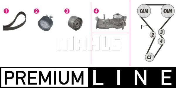 MAHLE CPK 116 000P - Pompe à eau + kit de courroie de distribution cwaw.fr