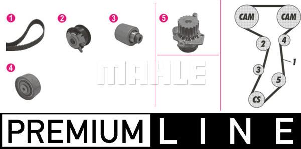 MAHLE CPK 110 000P - Pompe à eau + kit de courroie de distribution cwaw.fr