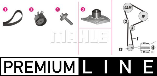 MAHLE CPK 118 000P - Pompe à eau + kit de courroie de distribution cwaw.fr