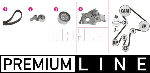 MAHLE CPK 112 000P - Pompe à eau + kit de courroie de distribution cwaw.fr