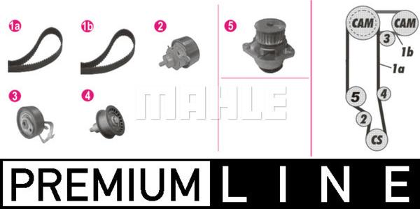 MAHLE CPK 121 000P - Pompe à eau + kit de courroie de distribution cwaw.fr