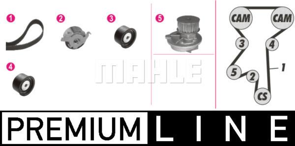 MAHLE CPK 89 000P - Pompe à eau + kit de courroie de distribution cwaw.fr