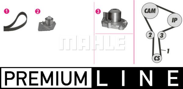 MAHLE CPK 86 000P - Pompe à eau + kit de courroie de distribution cwaw.fr