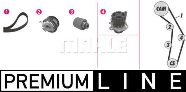 MAHLE CPK 83 000P - Pompe à eau + kit de courroie de distribution cwaw.fr