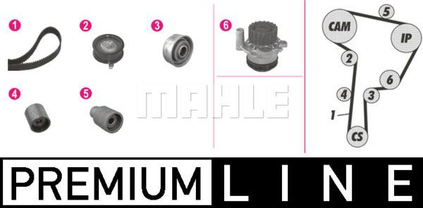 MAHLE CPK 30 000P - Pompe à eau + kit de courroie de distribution cwaw.fr