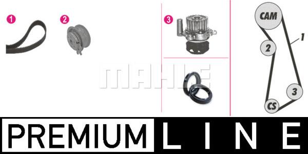 MAHLE CPK 32 000P - Pompe à eau + kit de courroie de distribution cwaw.fr