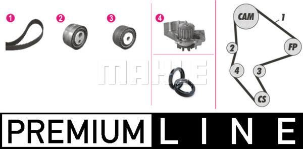 MAHLE CPK 26 000P - Pompe à eau + kit de courroie de distribution cwaw.fr