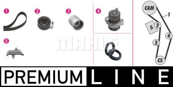 MAHLE CPK 76 000P - Pompe à eau + kit de courroie de distribution cwaw.fr