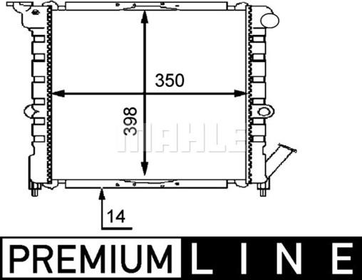 MAHLE CR 445 000P - Radiateur, refroidissement du moteur cwaw.fr