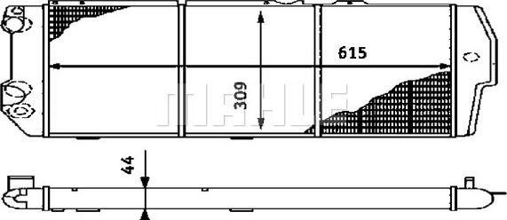 MAHLE CR 404 000S - Radiateur, refroidissement du moteur cwaw.fr