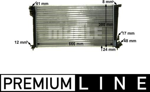 MAHLE CR 433 000P - Radiateur, refroidissement du moteur cwaw.fr