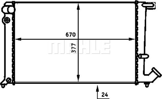 MAHLE CR 475 000S - Radiateur, refroidissement du moteur cwaw.fr