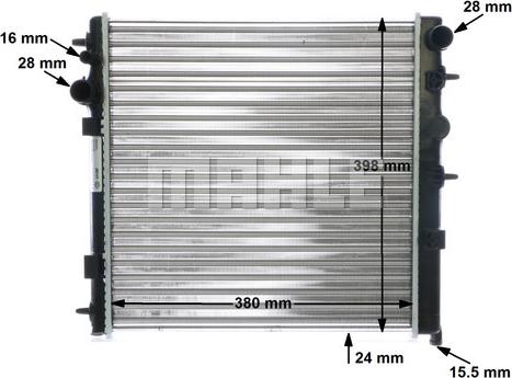 MAHLE CR 555 000S - Radiateur, refroidissement du moteur cwaw.fr