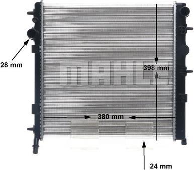 MAHLE CR 556 002S - Radiateur, refroidissement du moteur cwaw.fr