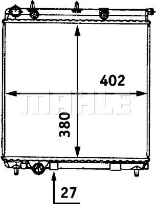 MAHLE CR 558 000S - Radiateur, refroidissement du moteur cwaw.fr