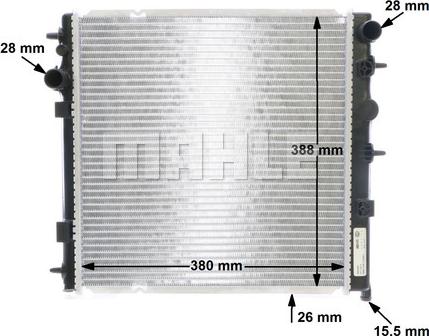 MAHLE CR 558 000S - Radiateur, refroidissement du moteur cwaw.fr