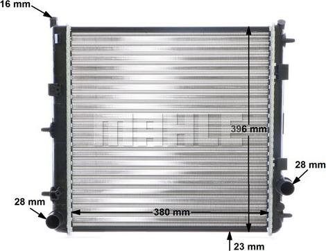 MAHLE CR 557 000S - Radiateur, refroidissement du moteur cwaw.fr