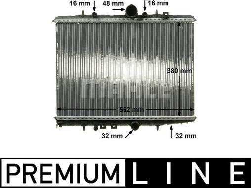 MAHLE CR 514 000P - Radiateur, refroidissement du moteur cwaw.fr