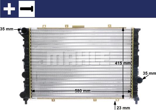 MAHLE CR 520 000S - Radiateur, refroidissement du moteur cwaw.fr