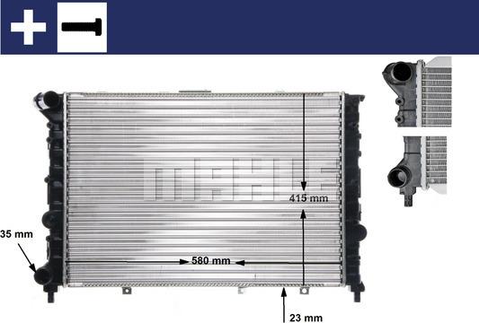 MAHLE CR 521 000S - Radiateur, refroidissement du moteur cwaw.fr