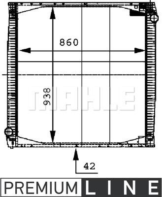 MAHLE CR 696 000P - Radiateur, refroidissement du moteur cwaw.fr