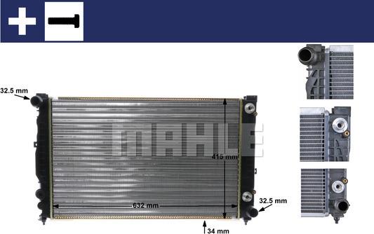 MAHLE CR 648 000S - Radiateur, refroidissement du moteur cwaw.fr