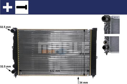 MAHLE CR 647 000S - Radiateur, refroidissement du moteur cwaw.fr