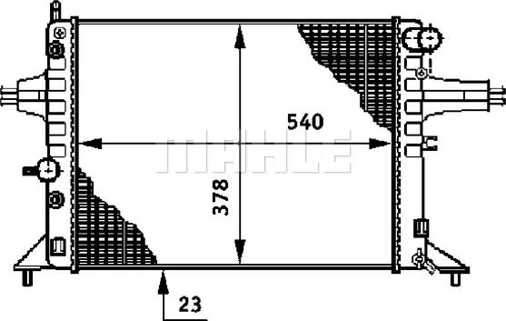 MAHLE CR 650 000S - Radiateur, refroidissement du moteur cwaw.fr