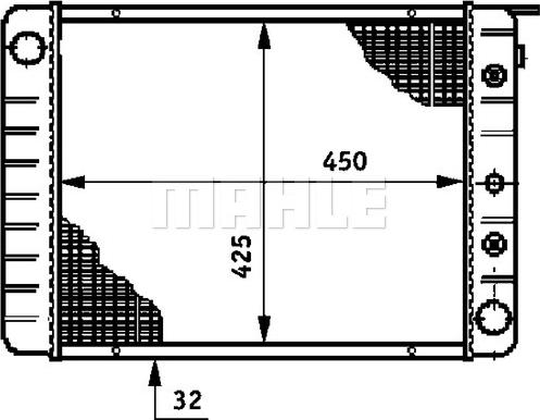 MAHLE CR 653 000S - Radiateur, refroidissement du moteur cwaw.fr