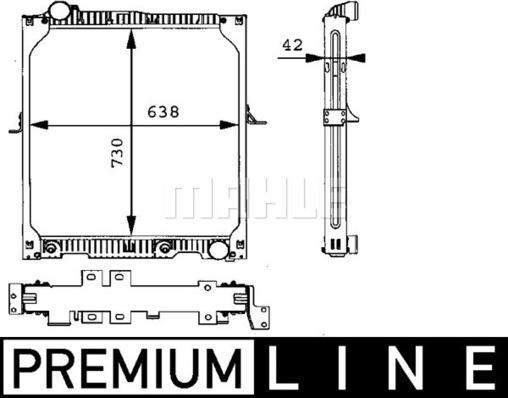 MAHLE CR 663 000P - Radiateur, refroidissement du moteur cwaw.fr