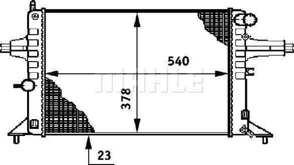 MAHLE CR 637 000S - Radiateur, refroidissement du moteur cwaw.fr