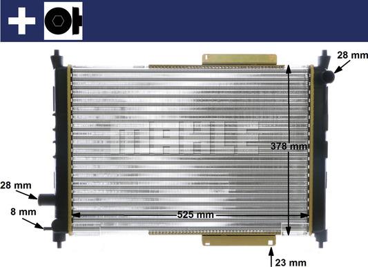 MAHLE CR 622 000S - Radiateur, refroidissement du moteur cwaw.fr