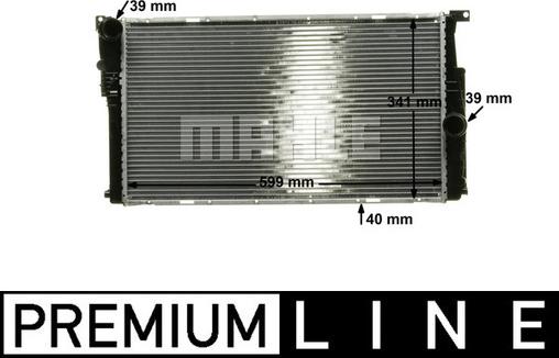 MAHLE CR 1908 000P - Radiateur, refroidissement du moteur cwaw.fr