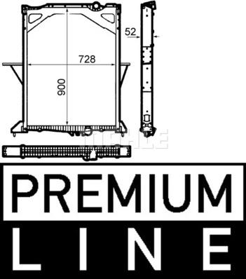 MAHLE CR 1915 000P - Radiateur, refroidissement du moteur cwaw.fr